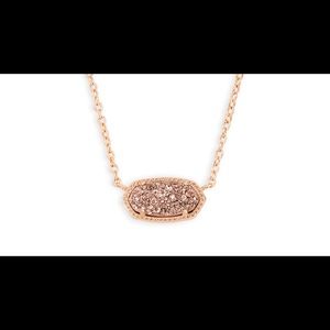 Kendra Scott - Elisa Pendant in Rose Gold Drusy